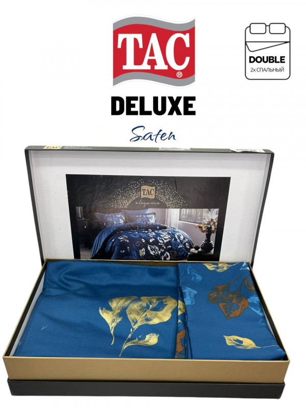 Tac Tallin lacivert Deluxe saten | Постельное белье сатин делюкс